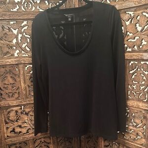 Banana Republic Black Long Sleeve Top